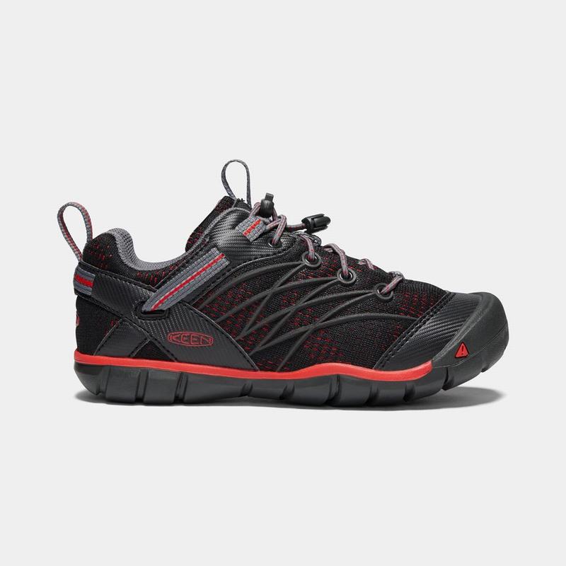 Zapatillas Trekking Keen Niños Colombia - Keen Chandler Cnx Negras/Rojas (NOJUW8751)